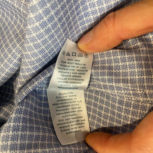 Charles Tyrwhitt Non-Iron Prince of Wales Check Shirt (15.5/33 inches) - Picture 5 of 8